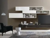 Parete attrezzata M6c79 Sangiacomo in stile moderna a prezzo ribassato