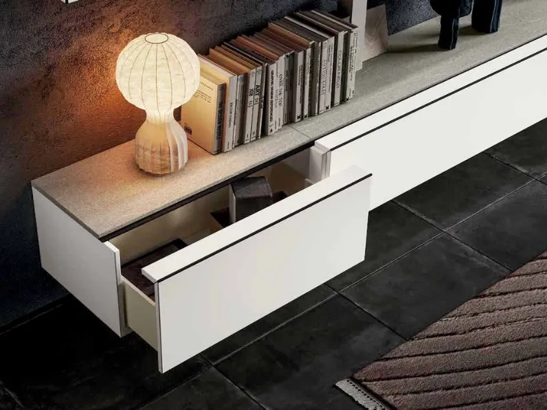 Parete attrezzata Mito 5.0- qsm621 Imab group in stile design a prezzo scontato