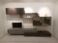 Parete attrezzata Mod integra Santalucia in stile moderna a prezzo scontato