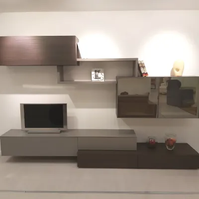 Parete attrezzata Mod integra Santalucia in stile moderna a prezzo scontato