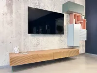 Parete attrezzata in stile moderna Parete tv di Devina nais a prezzo Outlet 