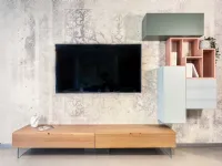 Parete attrezzata in stile moderna Parete tv di Devina nais a prezzo Outlet 