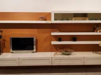 Parete attrezzata Modigliani Bruno piombini in stile moderno a prezzo ribassato