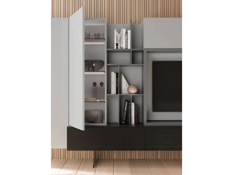 Parete attrezzata Modulo day 13 Orme in stile design a prezzo scontato