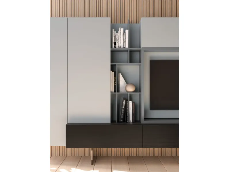 Parete attrezzata Modulo day 13 Orme in stile design a prezzo scontato