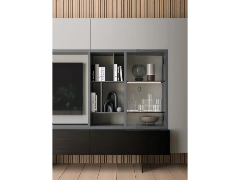Parete attrezzata Modulo day 13 Orme in stile design a prezzo scontato