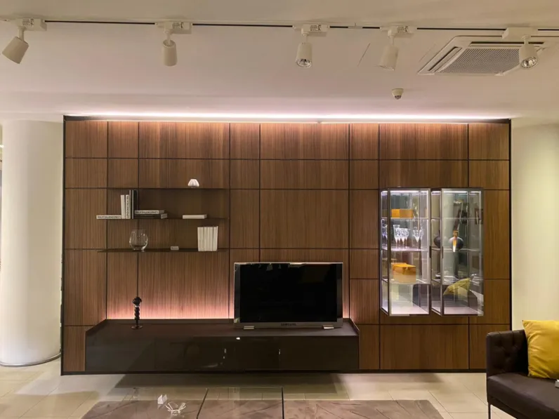 Parete attrezzata in stile design Modulor di Rimadesio in Offerta Outlet 