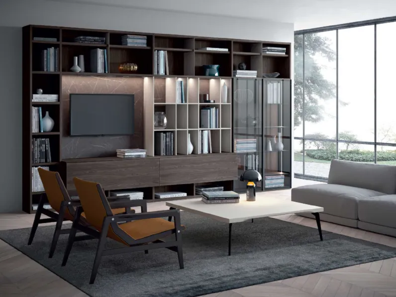 Parete attrezzata Mood 3 di Astor mobili in OFFERTA OUTLET