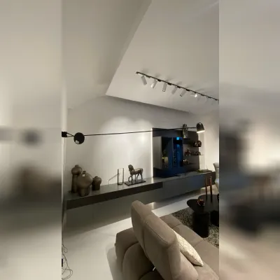 Parete attrezzata Na 104 parete living system del marchio Novamobili con un ribasso esclusivo