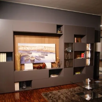 Parete attrezzata Novamobili living system 2023 Novamobili in stile moderno a prezzo scontato