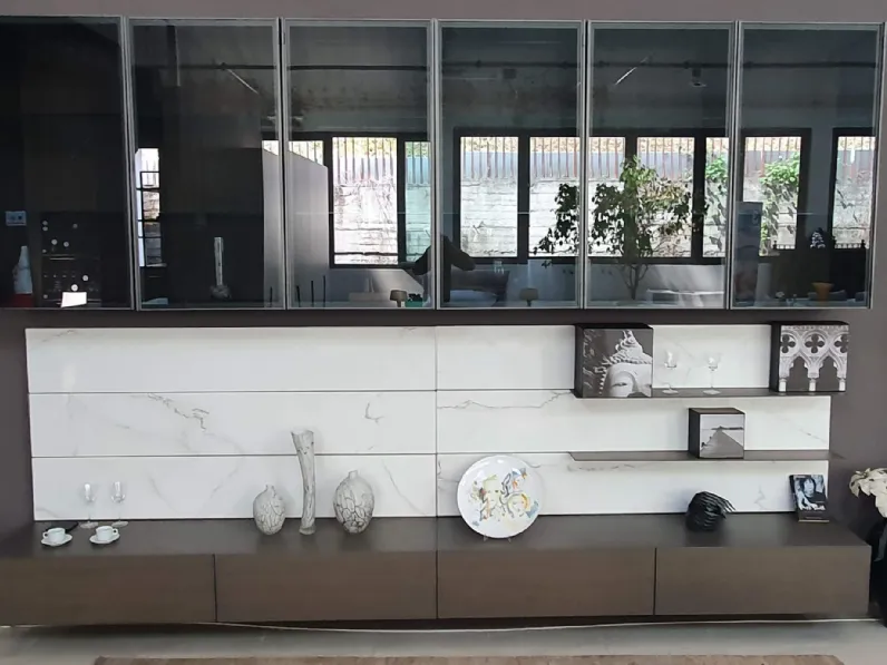 Parete attrezzata Oasi modul art  Presotto in stile moderno a prezzo ribassato