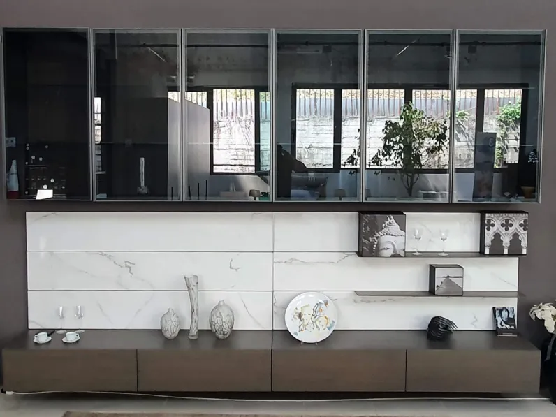 Parete attrezzata Oasi modul art  Presotto in stile moderno a prezzo ribassato