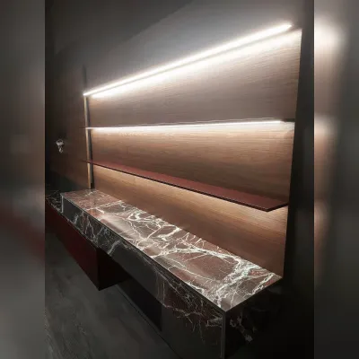 Parete attrezzata Outlet living binova roma del brand Binova con un ribasso esclusivo