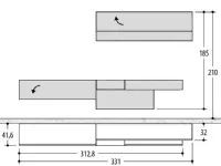 Parete attrezzata Parete attrezzata 02 - mercantini di Mercantini in OFFERTA OUTLET