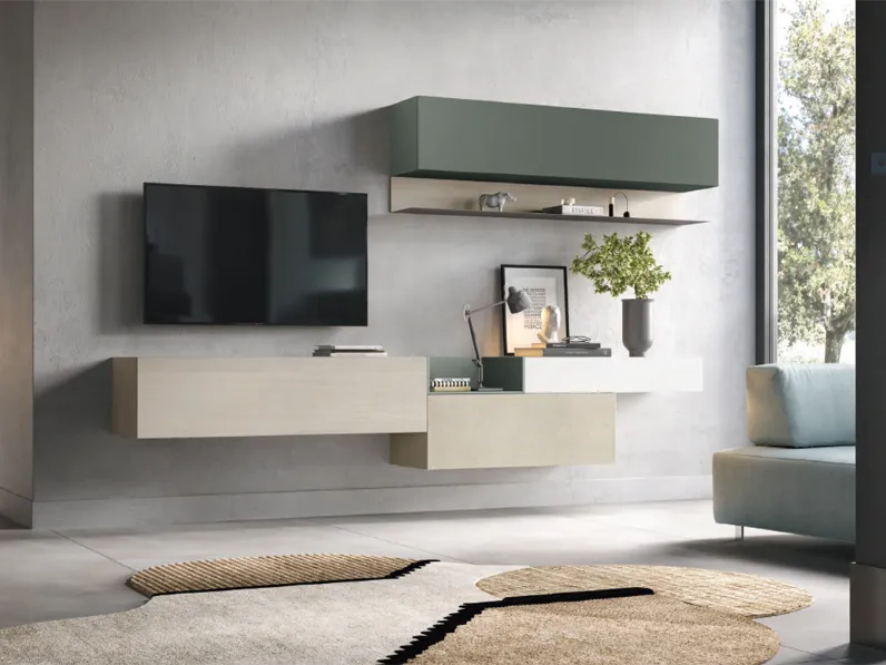 Parete attrezzata Parete attrezzata 02 - mercantini di Mercantini in OFFERTA OUTLET