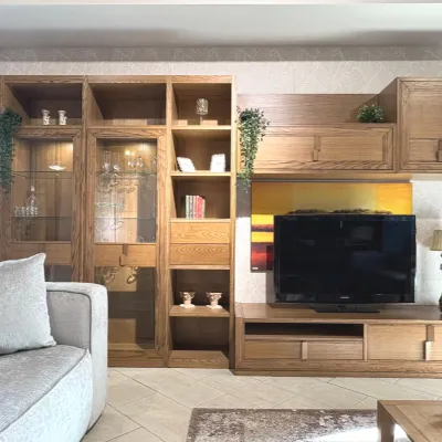 Parete attrezzata Parete attrezzata fasolin in massello di Fasolin in OFFERTA OUTLET