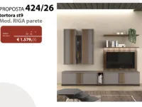 Parete attrezzata Parete riga 424 di Collezione esclusiva in OFFERTA OUTLET