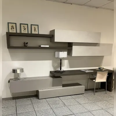 Parete attrezzata Parete soggiorno con scrivania della firma Sangiacomo con uno sconto esclusivo