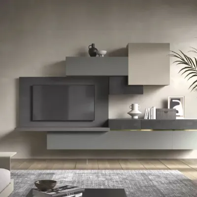 Parete attrezzata Parete soggiorno contenitiva del brand Artigianale con un ribasso esclusivo