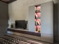 Parete attrezzata Parete tv Tomasella in stile moderna a prezzo ribassato
