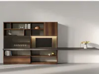 Parete attrezzata Pass-word evolution 26a di Molteni & c in OFFERTA OUTLET