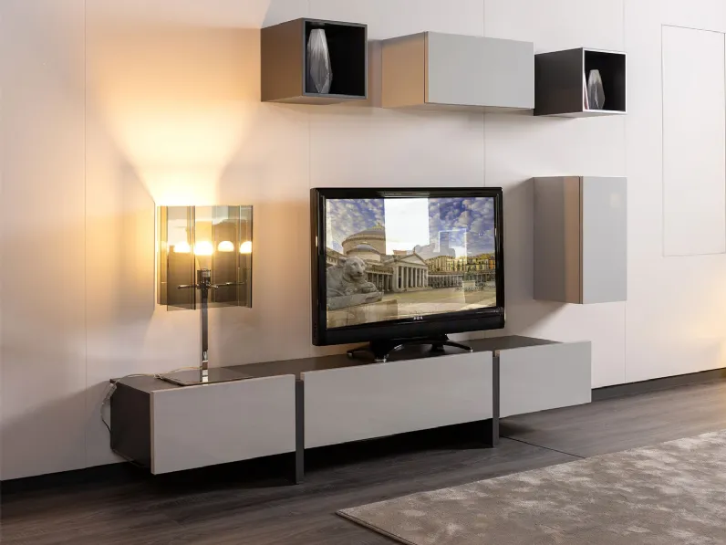 Parete attrezzata Plan 32 outlet di Diotti.com in OFFERTA OUTLET