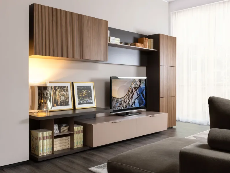 Parete attrezzata Plan 38 outlet della marca Diotti.com con un ribasso esclusivo