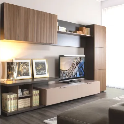 Parete attrezzata Plan 38 outlet della marca Diotti.com con un ribasso esclusivo