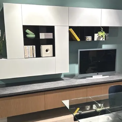 Parete attrezzata Pop living Mobilturi in stile moderna a prezzo ribassato