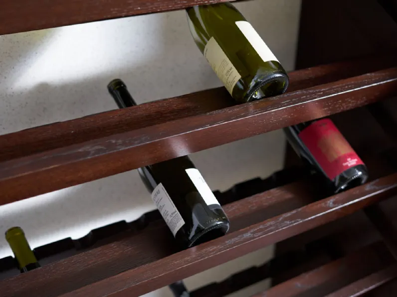 Parete attrezzata Porta bottiglie Artigianale in stile classica a prezzo ribassato