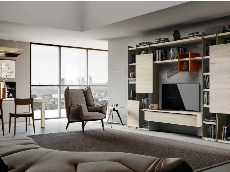 Parete attrezzata Qsm 618 di Imab in OFFERTA OUTLET