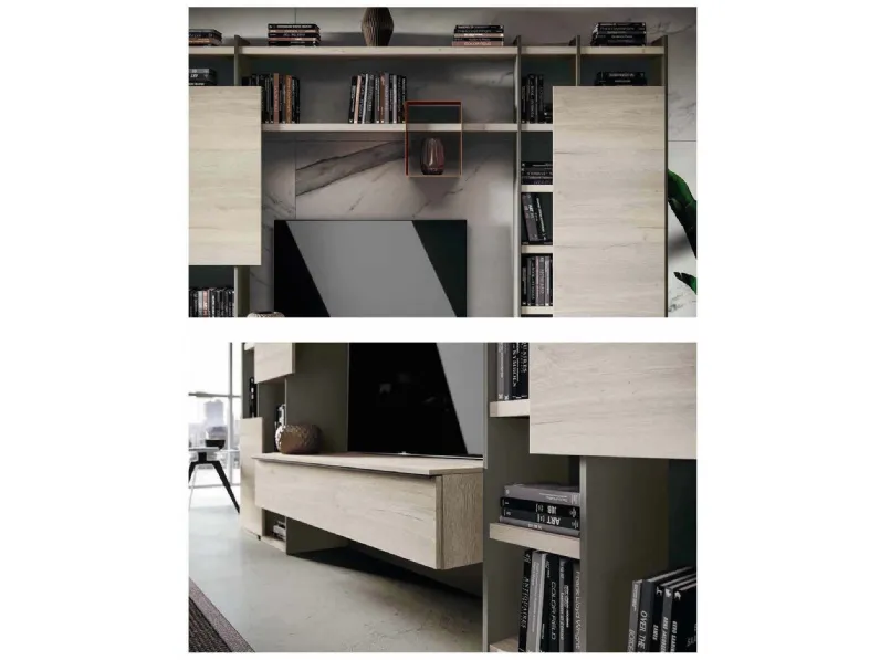 Parete attrezzata Qsm 618 di Imab in OFFERTA OUTLET