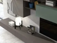 Parete attrezzata Revolution 412 con madia coordinata Collezione esclusiva in stile moderna a prezzo ribassato