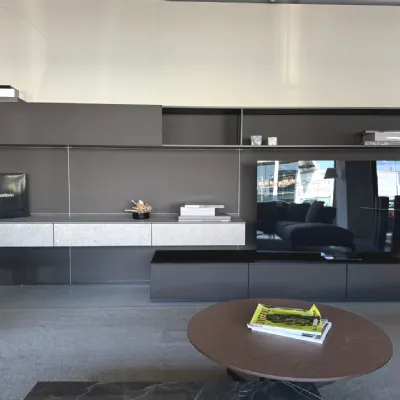 Parete attrezzata Rimadesio parete tv abacus di Rimadesio scontata del 35%