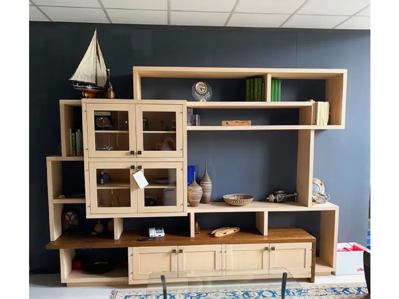 Mobile soggiorno modello Scelta legno di Pacema a PREZZI OUTLET