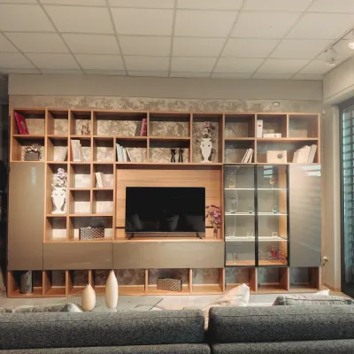 Parete attrezzata Selecta  Lema in stile design a prezzo scontato