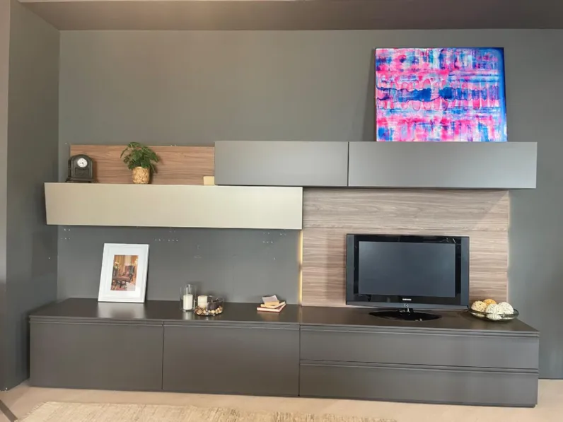 Parete attrezzata Sistema day 12 Alf da fre in stile design a prezzo ribassato