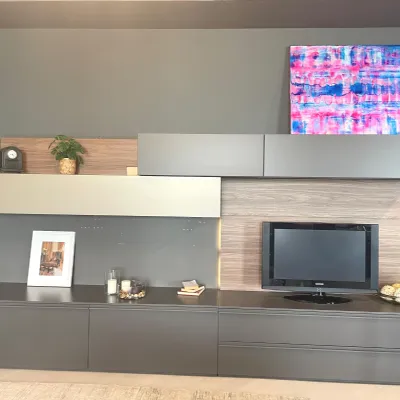 Parete attrezzata Sistema day 12 Alf da fre in stile design a prezzo ribassato