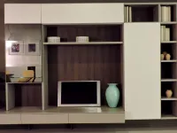 Parete attrezzata Sistema spalla wall 30 Novamobili in stile design a prezzo scontato