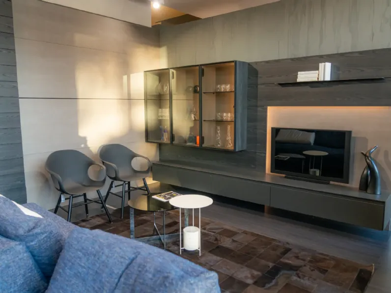 Parete attrezzata Skill Modulnova in stile design a prezzo ribassato