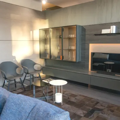 Parete attrezzata Skill Modulnova in stile design a prezzo ribassato