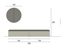 Parete attrezzata Skt14 di Tomasella in OFFERTA OUTLET