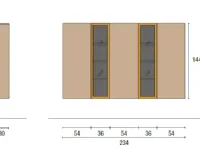 Parete attrezzata Skt3 di Tomasella in OFFERTA OUTLET