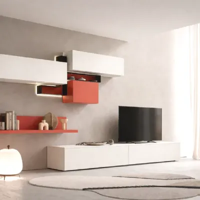 Parete attrezzata Skt38 Tomasella in stile design a prezzo ribassato