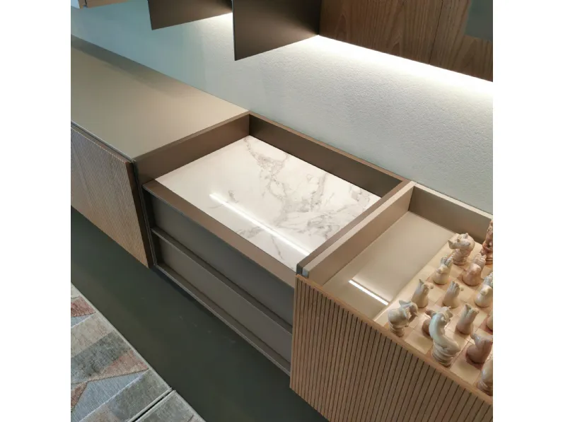 Parete attrezzata Skyline 3.0 di Astor mobili scontata del 35%