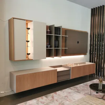 Parete attrezzata Skyline 3.0 di Astor mobili in OFFERTA OUTLET