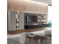 Parete attrezzata Skyline Astor mobili in stile moderna a prezzo ribassato