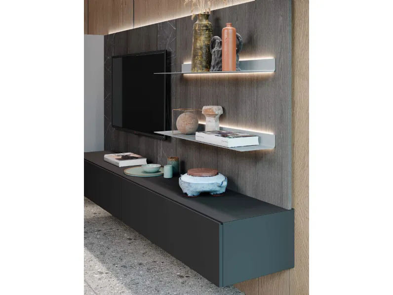 Parete attrezzata Skyline Astor mobili in stile moderna a prezzo scontato