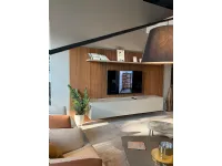Parete attrezzata Soggiorno boiserie Pianca in stile design a prezzo ribassato