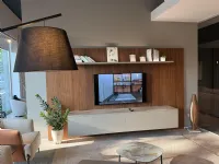 Parete attrezzata Soggiorno boiserie Pianca in stile design a prezzo ribassato